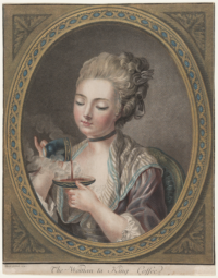 圖15　Louis Marin Bonnet, The Woman Taking Coffee, 1774. (The Metropolitan Museum of Art, New York)